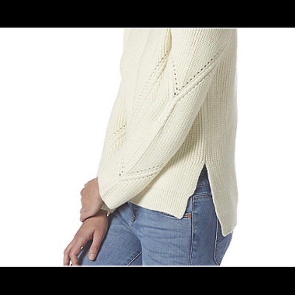 Ruby Finch Textured Mock Black Sweater NWT NIB - Picture 3 of 6